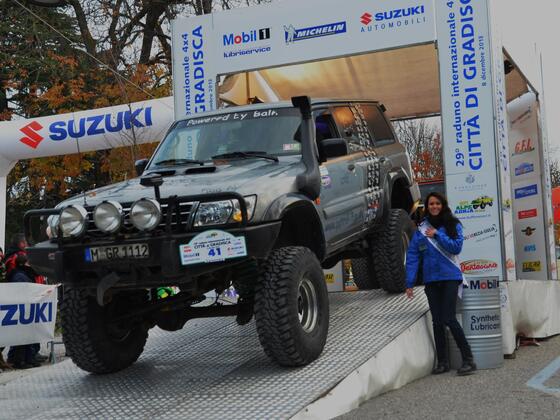 Der Start bei der Gradisca Rallye 2013
